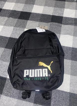 Черный рюкзак puma phase 75 years backpack новый оригинал сша5 фото