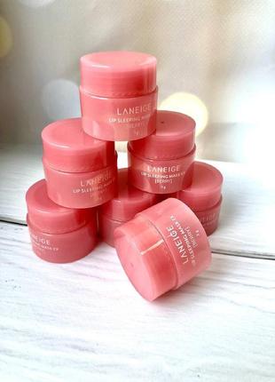 Оригинальная маска для губ ягодная laneige special care lip sleeping mask /berry/ 3g