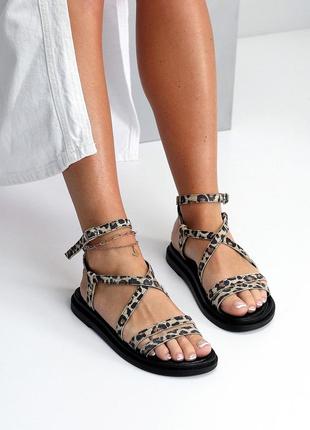Універсальні замшеві жіночі бежеві літні босоніжки натуральна замша літо6 фото