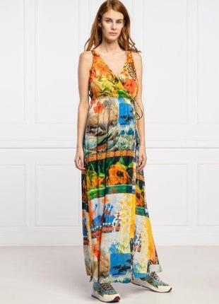 Соковита максі сукня/сарафан із розрізами desigual.