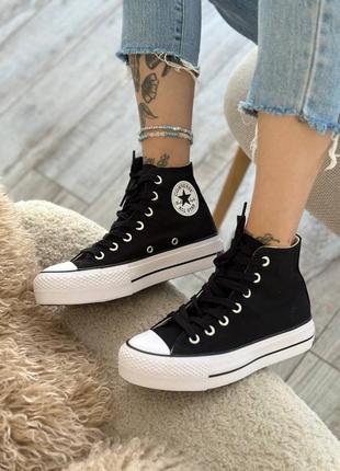 Жіночі кеди converse chuck taylor classic black high
