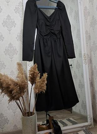Брендова вишукана стильна чорна сукня shein🖤