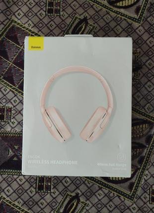 Наушники baseus d02 pro, навушники бездротові,розовые,pink