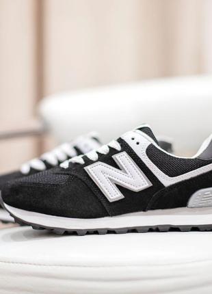 Женские кроссовки new balance 574 black распродаж6 фото