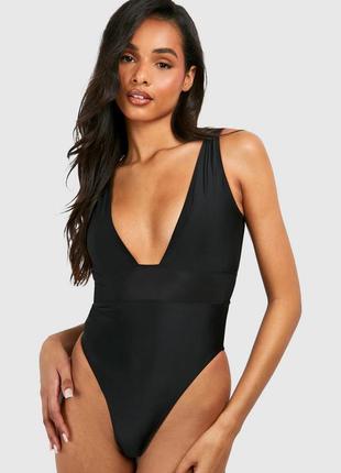 Сдельный слитный цельный закрытый купальник boohoo uk 10, s, m, 44, 46, 36, 38