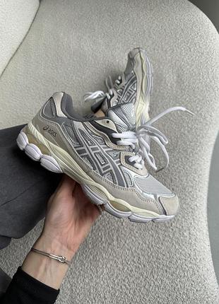 Мужские кроссовки asics gel nyc beige grey 40-41-42-43-44-45