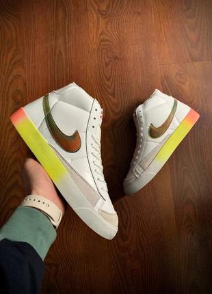 Кросівки чоловічі nike blazer mid 77 vintage white4 фото