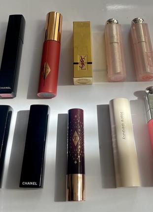Помада бальзам блеск тинт dior chanel charlotte tilbury ysl