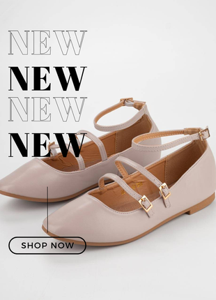 Серые балетки