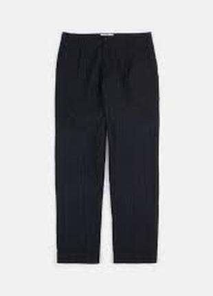 Брюки uniqlo heattech striped pleated trousers3 фото