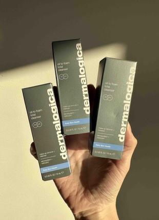 Dermalogica oil to foam total cleanser - гелево-масляний очисник для обличчя 15 ml