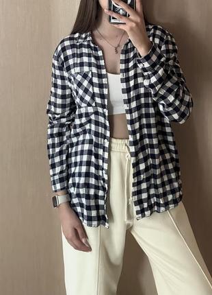 Женская рубашка в клетку