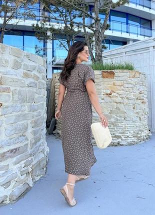 Женское летнее хлопковое платье миди длинная легкая легкая батал,женское летнее платье...