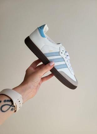 Женские кроссовки adidas samba blue