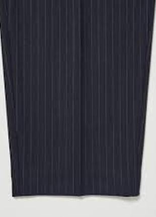 Брюки uniqlo heattech striped pleated trousers7 фото