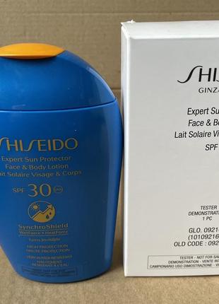 Shiseido expert sun protection face and body lotion spf30 солнцезащитный лосьон для лица и тела 150ml