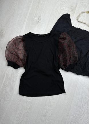 Футболка zara с воланами