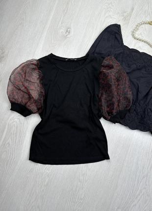 Футболка zara с воланами5 фото