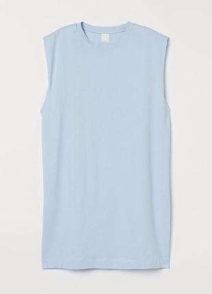 Новое хлопковое платье майка, футболка h&m