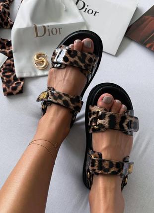 Босоніжки d10r sandals premium“leopard black”5 фото