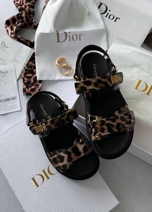 Босоніжки d10r sandals premium“leopard black”7 фото