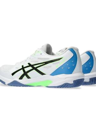 Чоловічі кросівки для сквошу asics gel-rocket 11 білий чорний 44.5 (1071a091-102 44.5)3 фото