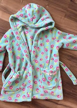 Халат дівчинці для басейну/пляжу на 4-5 років2 фото