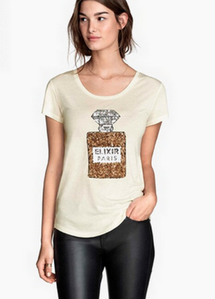 Біла футболка h&m