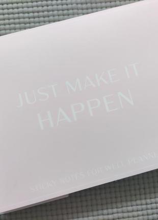 Планер тижневий my week від sinsay + паперові стікери just make it happen у подарунок