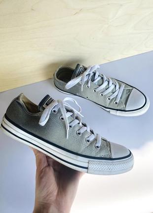 Конверси конверс converse кеди сріблясті плоскі оригінал 39 розмір 24,5 см