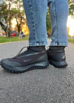 Мужские кроссовки nike acg mountain fly gore-tex all black9 фото