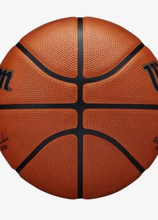 М'яч баскетбольний wilson nba authentic series outdoor 285 р. 6 amber (wtb7300xb06)2 фото