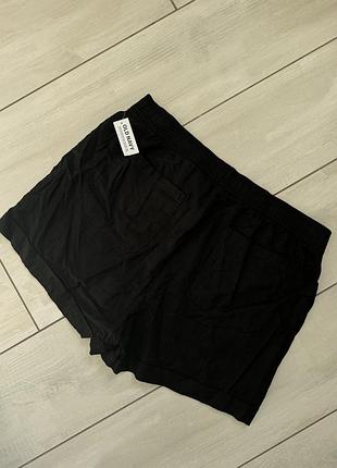 Шорты лен черные old navy