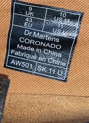 Шкіряні туфлі dr. martens coronado, оригінал, р-р 43, устілка 28 см в ідеалі8 фото