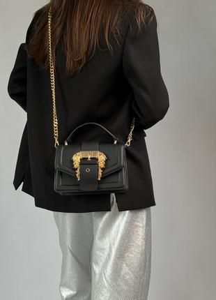 Сумка женская в стиле versace jeans couture black2 фото
