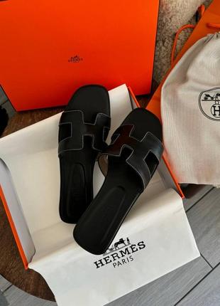 Сандалии her*** oran black premium 1:1 высочайшее качество