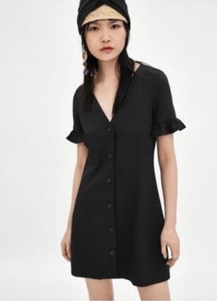 Міні сукня на ґудзиках zara