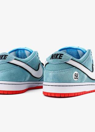 Кроссовки мужские nike sb dunk low gulf "blue orange6 фото