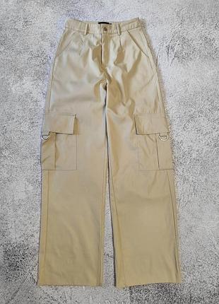 Штани брюки карго prettylittlething zara shein bershka pull&bear h&m (34 р. xs)