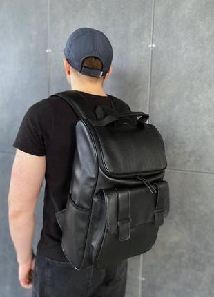 Чоловічий, жіночий рюкзак для ноутбука з еко шкіри, шкіряний1 фото