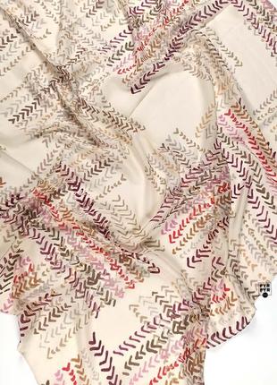 Батистовый тонкий хлопковый платок платок хлопок бежевый новый