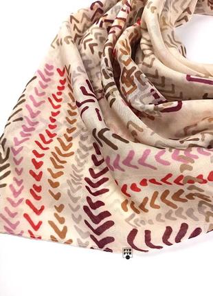 Батистовый тонкий хлопковый платок платок хлопок бежевый новый