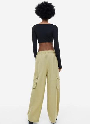 Штани брюки карго широкі трикотаж, штаны трикотажные широкие брбки4 фото