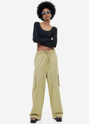 Штани брюки карго широкі трикотаж, штаны трикотажные широкие брбки5 фото