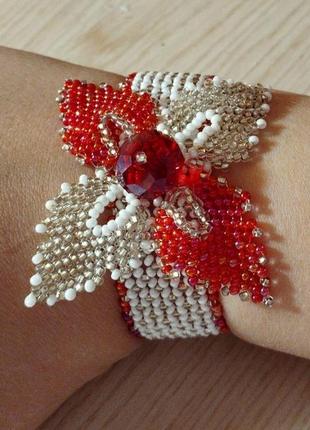 Украшения ручной работы из бисера! размер браслета 17.