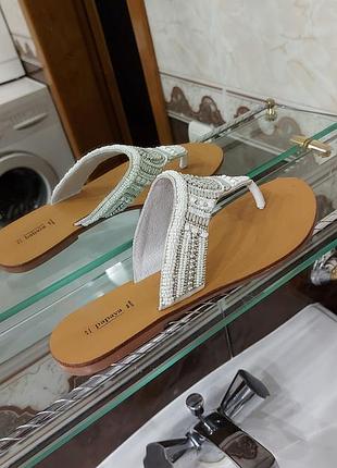 Шльопанці в'єтнамки босоніжки шкіра індія