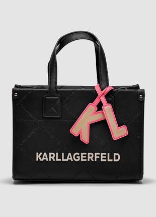 Сумка женская в стиле karl lagerfeld k/skuare embossed large tote bag
