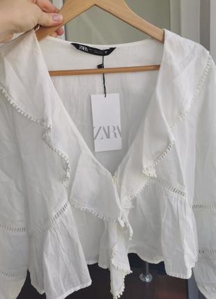 Бавовняна блуза zara