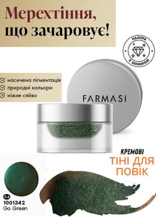 Кремовые тени для век farmasi go green 3 г