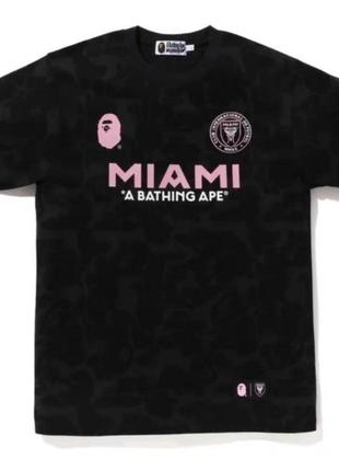 Футболка bape x miami2 фото